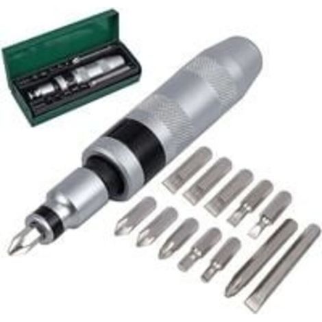 13-teiliges 1/2"-Schlagschrauber-Bit-Set für robuste Sechskant- und Kreuzschlitzbits (dyk-alovez) (1/4)