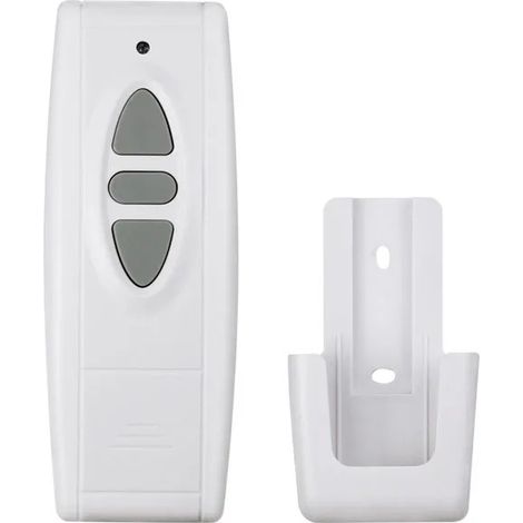 Mando a distancia universal de 433,92 MHz – Compatible con puertas de garaje, focos, etc. – 3 botones – Controla persianas eléctricas y contraventanas.