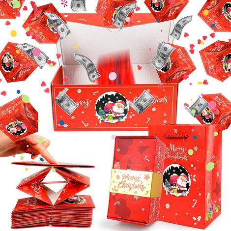 BoîTe Cadeau Surprise, BoîTe Explosive Pop Up, Boîte Cadeau Explosion de Noël, DIY Explosion Surprise Box, Boîte Cadeau Surprise de Noël, Surprise Exp