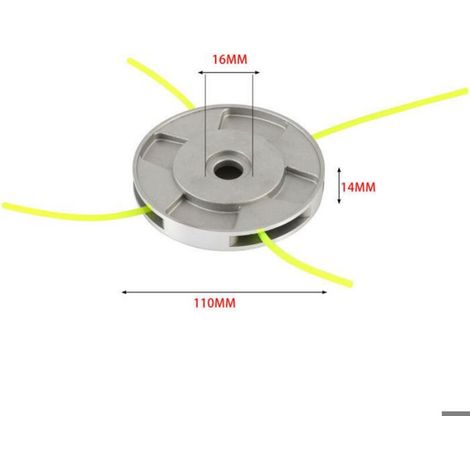 Tete Debroussailleuse - Aluminium - 4 Fils - Universelle Basse Vibration - Pour Jardin Pelouse Patio - 1 Piece (1/4)
