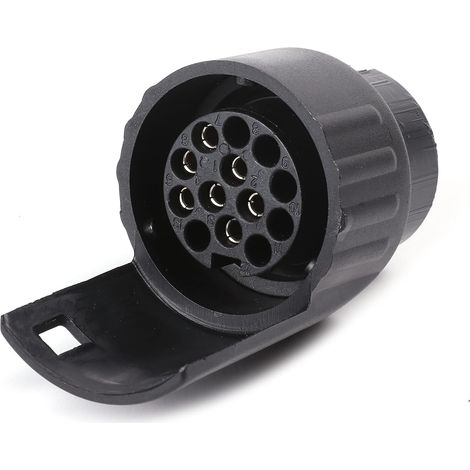 1 adaptateur de prise remorque 7 vers 13 broches, boîtier plastique étanche, ce rohs, pour caravane camping-car camion
