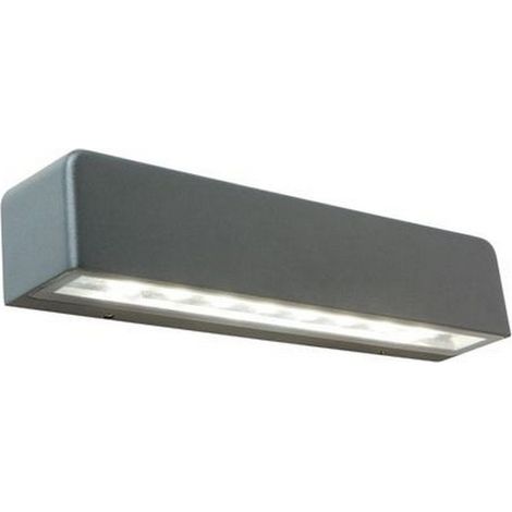 Applique Da Esterno Moderna Unit Alluminio E Vetro Grigio Led 9W 4000K (1/5)