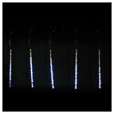 kit 5 tubes festisnow effet comète 58cm 100leds blanc festilight