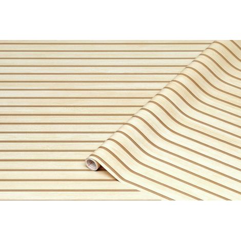 film adhésif pour meuble décoratif – En bois Lattes 45 cm x 2 m (1/5)
