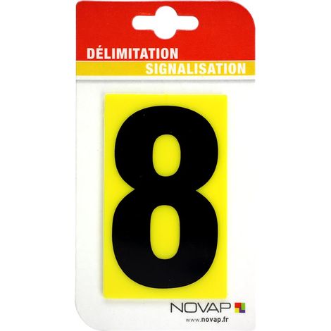 N°8 - 100x60mm magnétique Jaune/Noir - 4355177