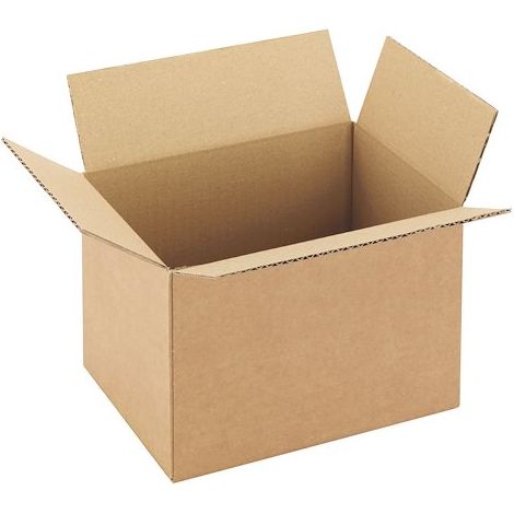 Caisse américaine kraft brun simple cannelure H 14 x L 14 x P 20 cm - Lot de 25