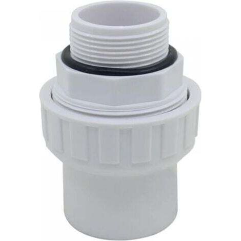 Raccord union joint mixte pvc à visser x a coller embout fileté pvc pression manchon pompe filtre a sable piscine joint torique (1/5)