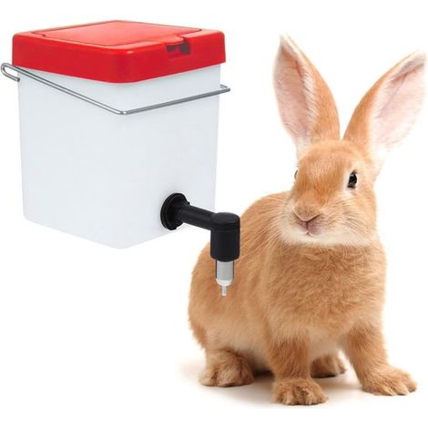 Hängender Trinkbrunnen für Kaninchen und Kleintiere, automatischer Wasserspender ohne Auslaufen, für Meerschweinchen, Chinchillas und Frettchen (1/5)