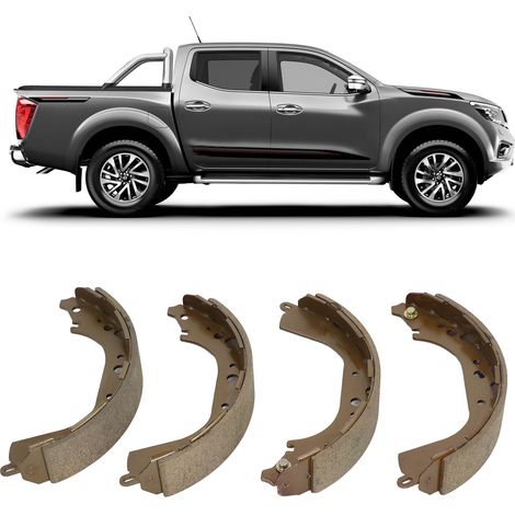 Quatre plaquettes de frein de voiture D4060-0W727 à vendre, adaptées au Nissan Navara Pickup (surpoids). (1/5)