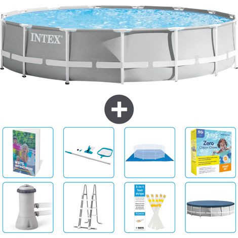 Prism Frame Pool Rund - 457x107 cm - 9-teilig S550
