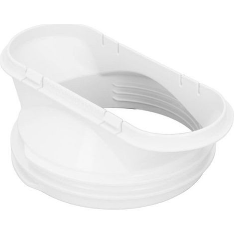 Adaptador de aire acondicionado de boca plana，Conector de manguera ADP-094，Para manguera de escape de 5,9 pulgadas (1/5)