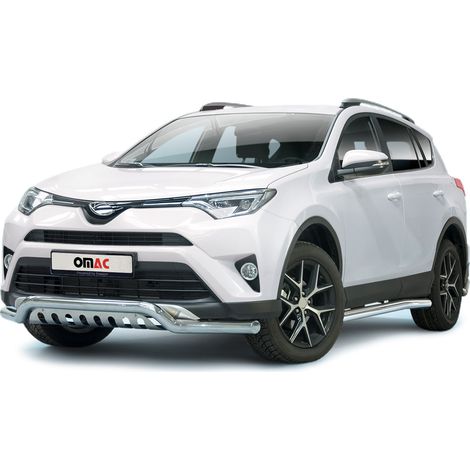 Pare-Buffle Avant Pour Toyota RAV4 2015-2018 en Acier Inox Argent (1/5)