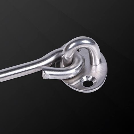 U-Shaped Stainless Steel Ceiling Hook for Wall and Ceiling Mounting (45mm x 25mm) for Deck Ropes and Awnings (1/5)