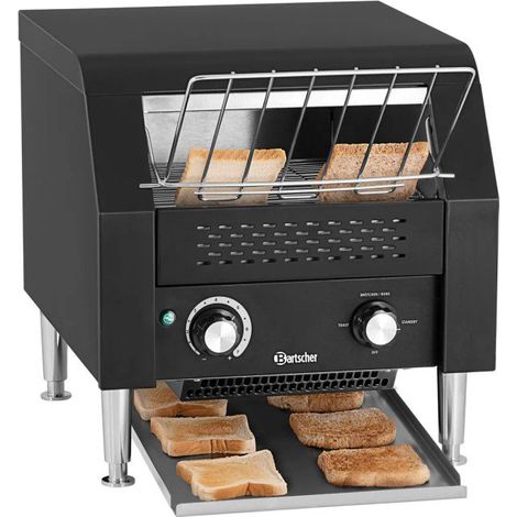 Grille-pain convoyeur pro 150 toasts par heure, noir mat, 2240 W, 220 V - MONO (1/5)