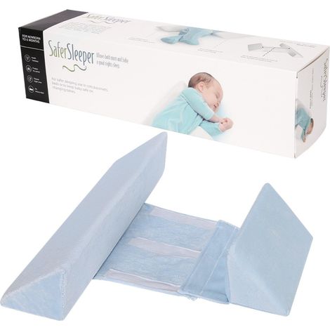 Coussin de positionnement bébé, soutien latéral triangulaire réglable, oreiller anti-retournement pour nourrisson 0-12 mois, housse amovible lavable, gris (1/5)