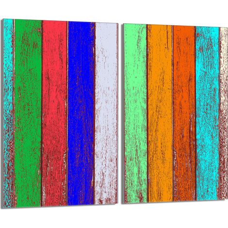 Glasschutzplatte für den Herd 2x30x52 Bunt (1/5)