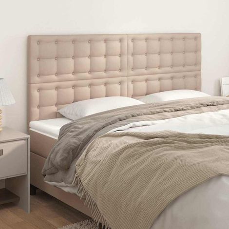 Tête de lit 160 cm en similicuir cappuccino, hauteur réglable, 160 x 5 x 118/128 cm - PANGIVO (1/5)