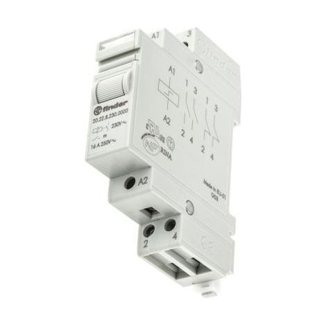 Télérupteur modulaire 2NO 16A 230V AC FINDER 202282300000PAS