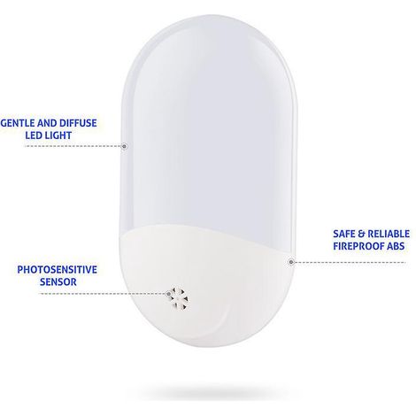 veilleuse Led, Veilleuse Murale Automatique Plug And Play Avec Capteur Crpusculaire, Veilleuse Enfichable Pour Enfants Pour Chambre D'enfant, Salo (1/5)