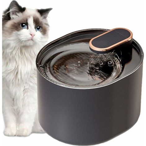 [NIEMALS VERWENDET] Katzenbrunnen, Wasserspender für Katzen, einstellbare Wasserdurchflussmenge, extrem leiser Betrieb und Tertiärfiltration