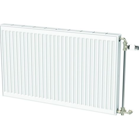 Radiateur eau chaude horizontal 1046W, H.50 x l.70 cm, type 22, blanc - Stelrad