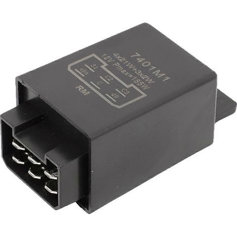 Relais clignotant 12 V 21 W à 6 broches pour tracteur, voiture ancienne et camion (référence 335200160 ou 54229002) (1/5)