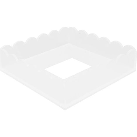 Cadre de Plateau en Acrylique festonné, Présentoir de Cadre Photo Multifonctionnel Transparent avec Base de Tapis Magnétique pour le Salon et les événements (1/5)