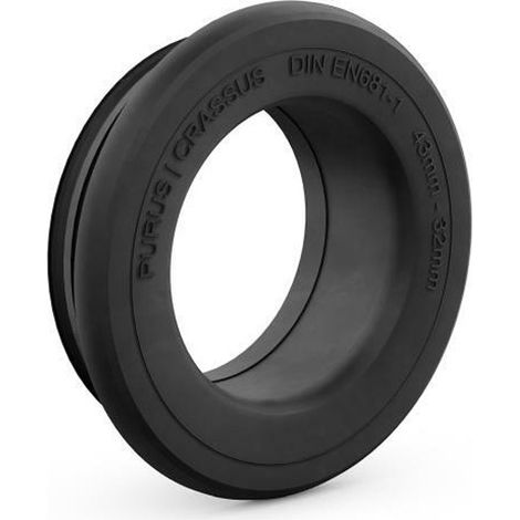 CR Gummiadapter CGA 43 / 32 (43mm auf 32mm), bis 0,5 bar, EPDM (1/4)