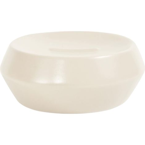 Porte-Savon en Grès, Dimensions 12 x 5 cm, Accessoire de Salle de Bain, Design Moderne et Pratique pour Un Rangement Optimal, Ecru (1/3)