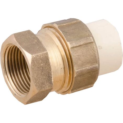 IDMAR Messingfitting mit 3/4"-Kunststoff-Innengewinde, geklebtes System - CPVC für Warmwasser