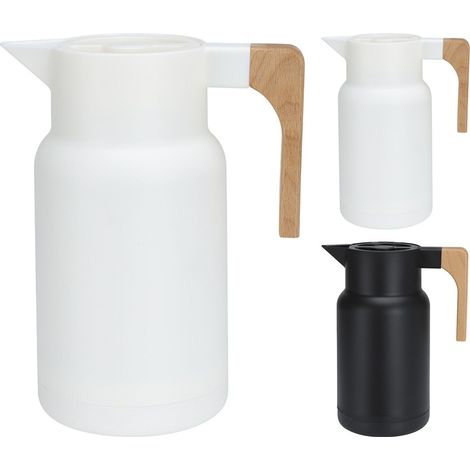 CARAFFA/BROCCA TERMICA CON MANICO IN LEGNO COLORE ASSORTITO
