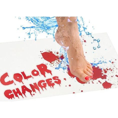 Tapis de Bain – Film Vinyle changeant de Couleur Qui transforme Le Rouge Sang lorsqu'il est mouillé – Changement de Couleur Rouge/Blanc -4070cm (1/5)