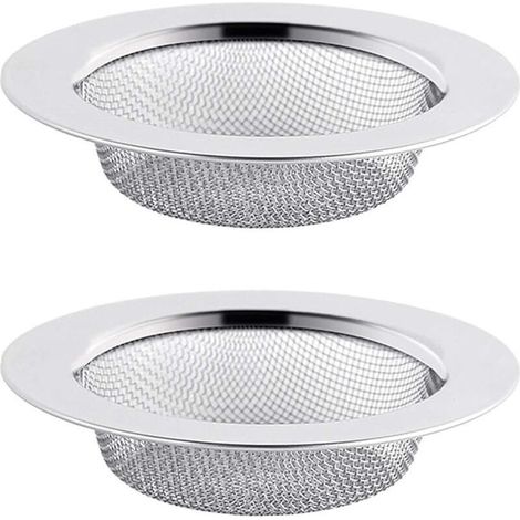 2er-Set Edelstahl-Spülbeckensiebe, 11,5 cm Abflusssieb, Spülbeckensieb, Spülbeckenabflusssieb, Küchenspülbeckensieb (1/4)