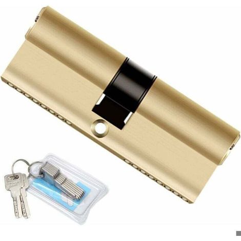 Cylindre de serrure , Cylindre 90mm Double Cylindre Profilé, Serrure à Cylindre 90 Mm, Serrure à Cylindre De Qualité Supérie (1/4)