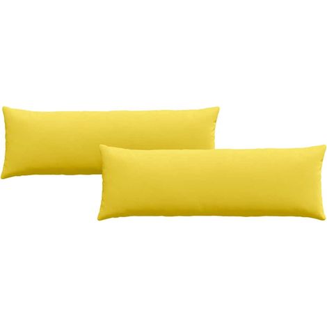Maison Exclusive - Sofakissen 2 pcs Helles Gelb 120 x 40 cm Stoff
