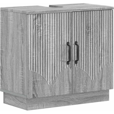 Bathroom Sink Cabinet HOORN Grey Sonoma 59.5 x 31.5x 56 cm vidaXL (1/5)