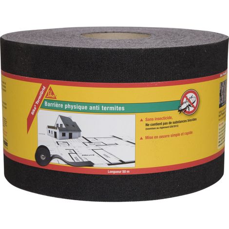 Sika – Barrière physique anti-termites – Rouleau d'étanchéité pour béton armé – Largeur 30cm – Longueur 25m – Système de protection durable
