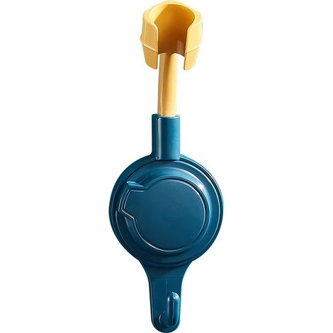 Support de douche à ventouse rotatif à 360° avec crochet, fixation murale en acier réglable - Pièce de rechange pour salle de bain (1/5)