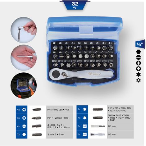 KS Tools - Jeu d'embout avec cliquet porte-embouts, 32 pcs - BT053532 (1/5)