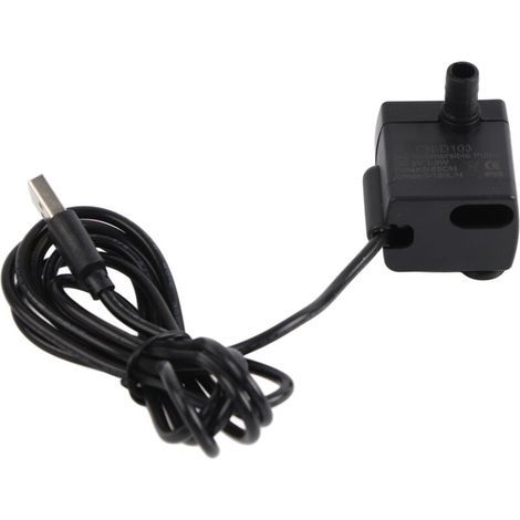 Câble d’alimentation 5 V pour pompe à eau miniature de fontaine intérieure, hydroponie et aquarium – câble étanche pour étang (1/5)