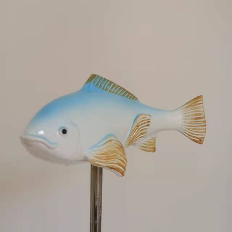 Statue De Jardin - Poisson Koi En Céramique - Décor Extérieur Résistant Aux Intempéries - Pour Pelouse Patio Cour Jardin - Submersible - 1 Pièce (1/3)