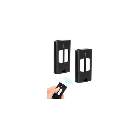 Lot de 2 télécommandes 433 MHz pour Ouverture de Porte de Garage to.GO 2VA/4VA, to.GO 2WV/4WV, IO.2WV LO.T2WMR, T2 WV, T4 WV, Cupido-2, Cupido-4, 2 canaux, Rolling Code, télécommande portative