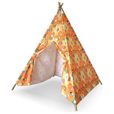 Casetta Tenda Indiana per Bambini in Bamboo e Poliestere Taddei Tepee Baby