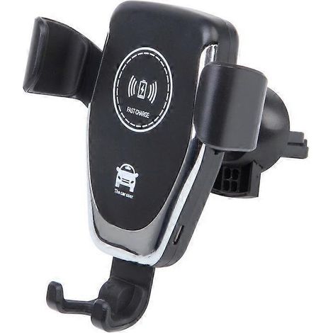 Chargeur de voiture sans fil 2 en 1 à charge rapide 15 W avec support de téléphone à fixation automatique (1/4)