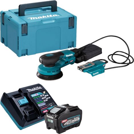 Makita BO 003 CGT101 Levigatrice rotorbitale a batteria 40 V max. 125 mm 3,0 mm di corsa Brushless + 1x batteria 5,0 Ah + caricabatterie + Makpac (1/5)