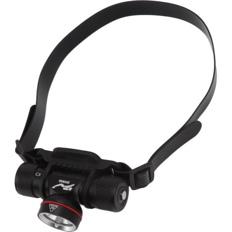 1500 Lumen LED-Taucherstirnlampe, gelbes Licht, wasserdicht nach IPX8 bis 80 m Tiefe (1/5)