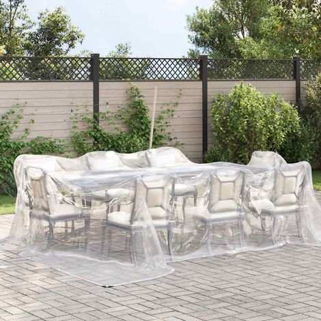 Bâche transparente avec œillets 4x5 m polyéthylène (1/5)