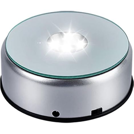 1 Socle en cristal, rotation 90°, éclairage LED multicolore, gravure 3D, décoration intérieure (1/5)