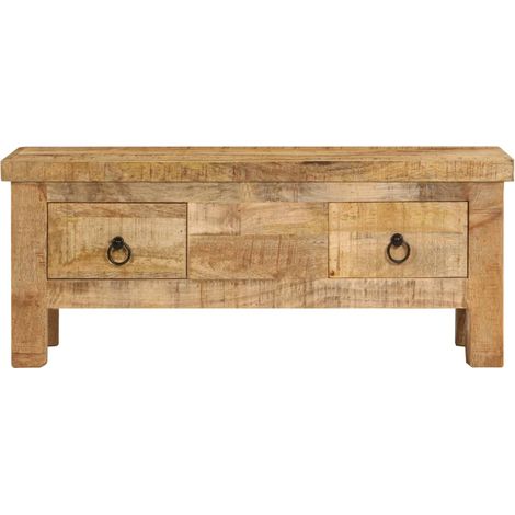 Maison Exclusive - Couchtisch 90x45x35 cm Massivholz Mango