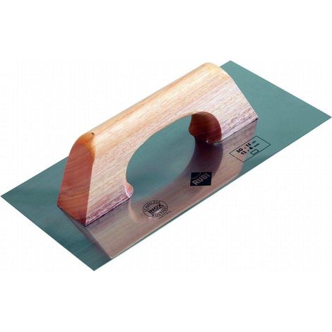 FPLUS rubi llana albañil  inox 30cm. , Las llanas y peines con mango de madera cerrado, tienen una lámina de acero especial de alta resistencia al desgaste con protección contra la